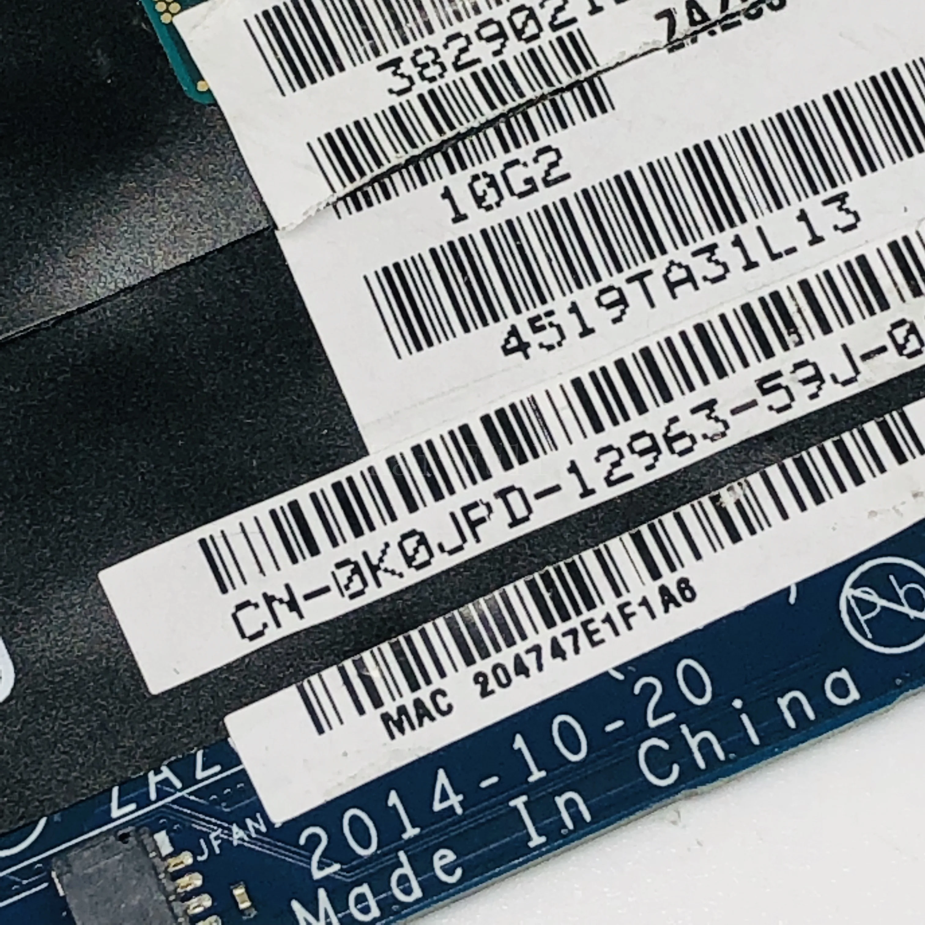  K0JPD 0K0JPD CN-0K0JPD LA-B441P DDR3 I3-5010U CPU 4GB RAM Motherboard FOR Dell XPS 13 9343 Laptop M