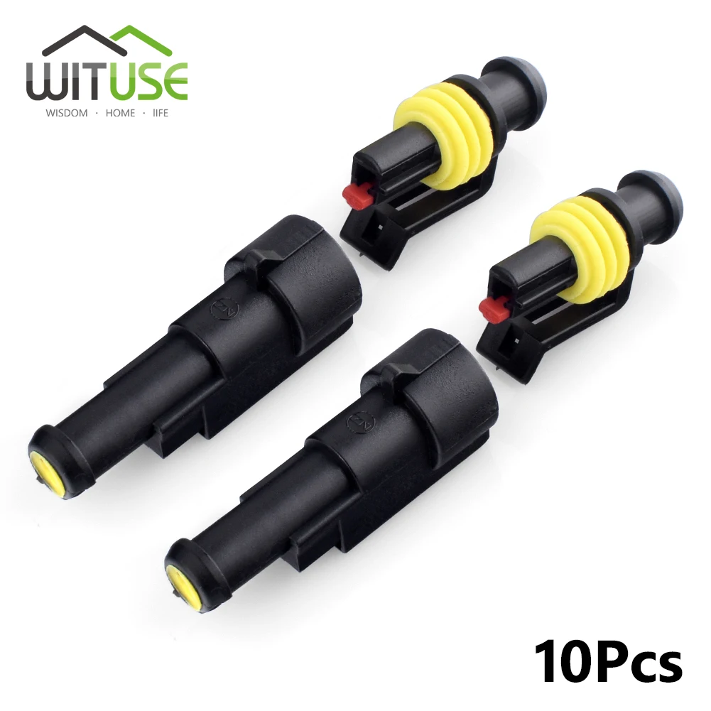 

Wituse 1/2/3/4/5/6 Pin Quad Bike Waterproof Electrical Wire Connector Plug Kits X10 Connector Terminals 10Pcs