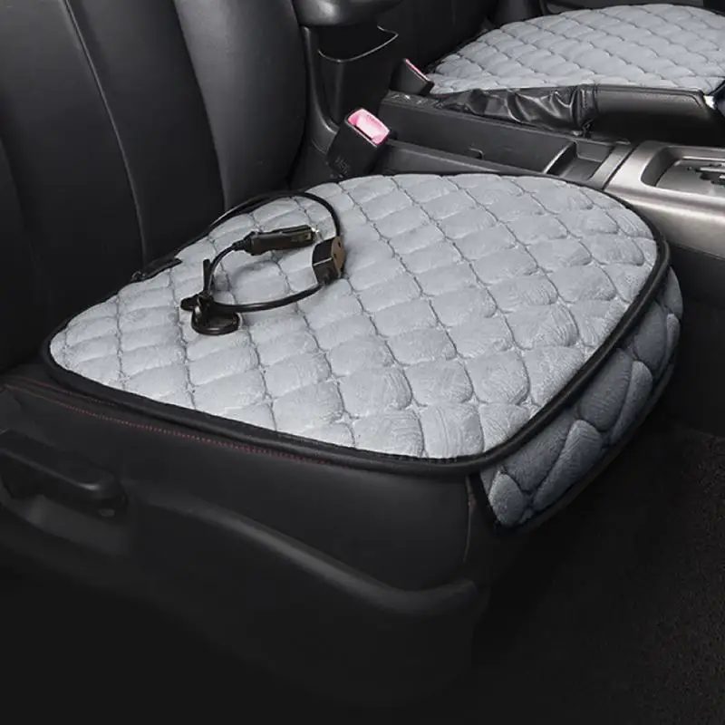 Автомобильная нагревательная подушка, зимний теплый автомобильный коврик, универсальная электрическая нагревательная подушка для сиденья, 12 В, нагревательная подушка
