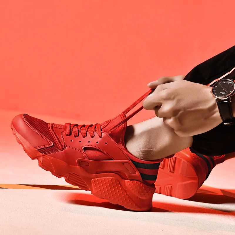 “ Sapatos de Caminhada Respirável Malha Vamp Anti-skid Sapatilhas