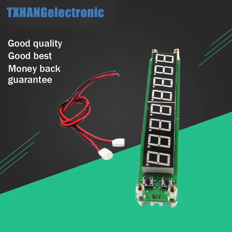 

Digital Frequency Counter Meter 8 Digits 0.56" 0.1MHz to 60MHz Blue LED Cymometer RF Signal Input Herz Moduel Tester Detector