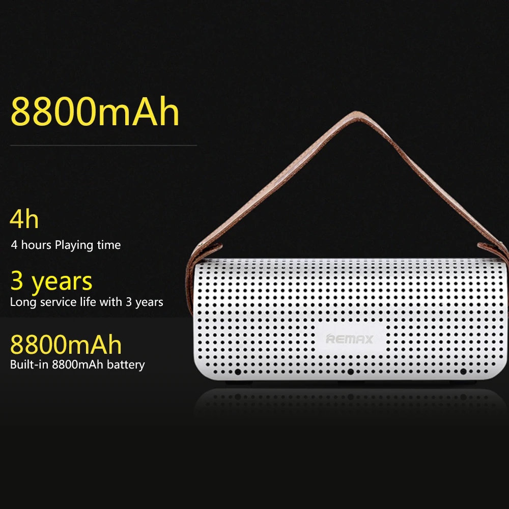 REMAX RB H1 настольная bluetooth колонка металлическая Беспроводная NFC портативная 3D