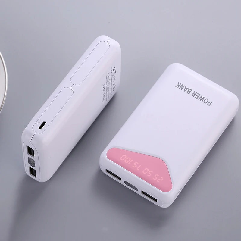 Мощность bank 10000 мАч Dual USB интерфейс с легким банк Портативный Зарядное устройство