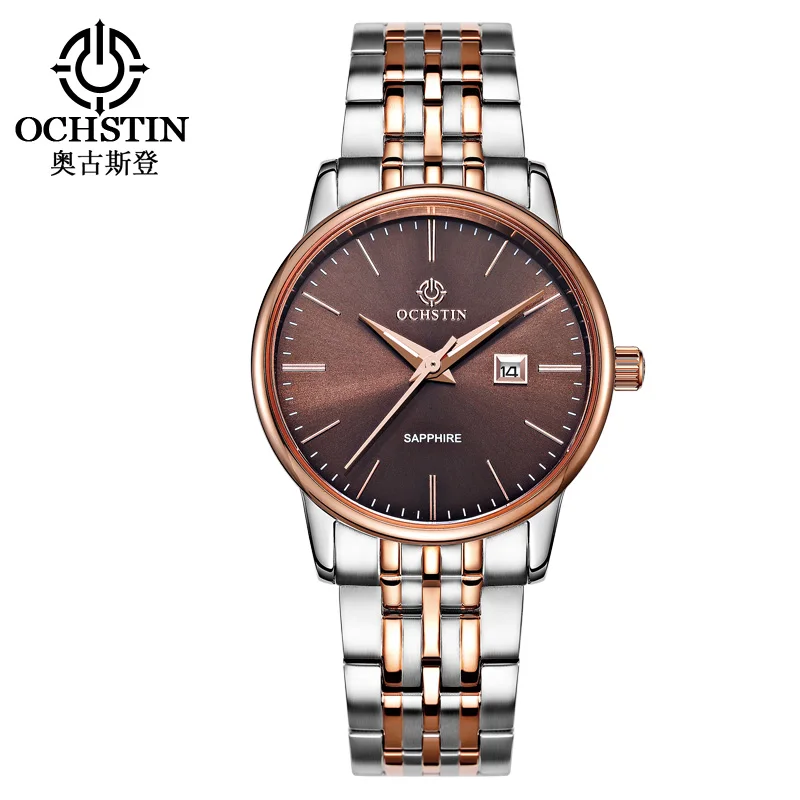 

OCHSTIN Quartz Watches for Women Auto Date Fashion Business Stainless Steel Band Wrist Watch Lady Simple LQ015B