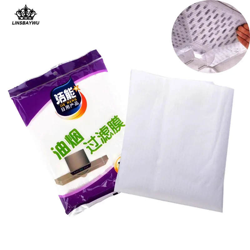 

12Pcs Hot Sale Universal Cooker Hood Extractor Fan Grease Paper Carbon Filter Kitchen Tools Free Shipping