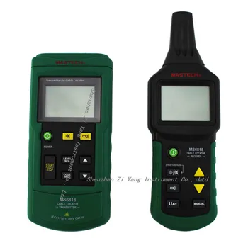 

MS6818 Cable detector Wire Cable Metal Pipe Locator Detector Tracker Finder Metal Pipe Locator Meter AC/DC 12~400V