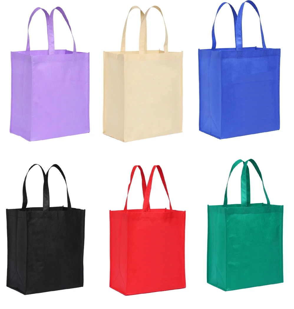מוצר 5pcs Friendly Polypropylene Grocery Foldable Fabric Eco Bag