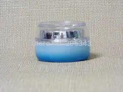 30 г-Clear gradiet синего стекла банка для крема, косметический контейнер, банка для крема, косметические банку, косметической упаковки