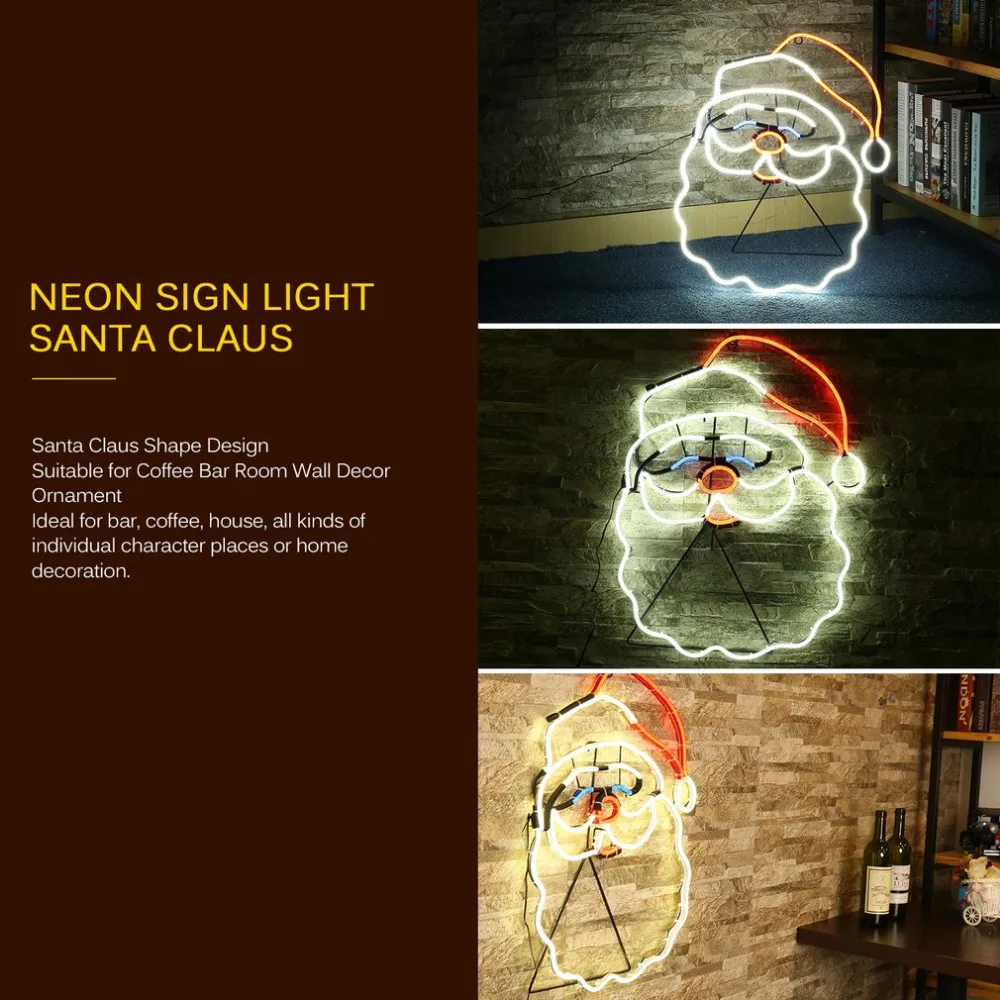 Sinal de Néon Projeto da Forma Decorações de Parede Sala de Casa Luz da Noite Novo Papai Noel Amor Ornamento Café Bar Pintura Mural Artesanato 8 Decorações de Parede Sala de Casa Café Bar Pintura Mural Artesanato