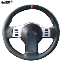 Costura à mão Cobertura de Volante de Carro Para Infiniti FX FX35 350Z FX45 2003-2008 Para Nissan 2003- 2009 trança em Direção-roda