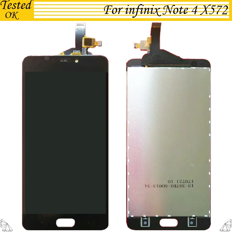 

5.7" 100% Tested For Infinix Note 4 X572 LCD Display Touch Screen Assembly Digitizer Sensor Repair Replacement For Infinix X527