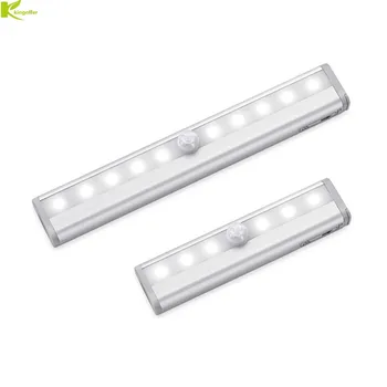 

LED Under Cabinet Light PIR Motion Sensor Lamp 6/10 LEDs 98/190mm lighting for Wardrobe Cupboard Closet Kitchen night light