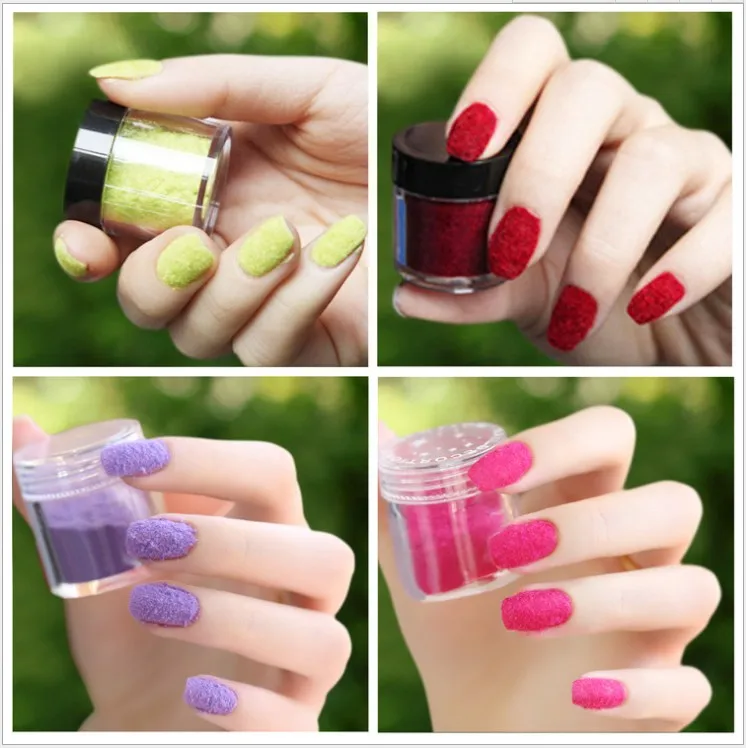 

Nail Glitter Fashion Nail Decoration Fuzzy Flocking Velvet Nail Powder For Nail Art Tips L4B147
