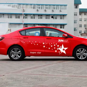 

1 Set Many Stars Universal Car Stickers and Decals Star Patterns Sports Auto Styling Whole Body Car Vinyl Accessories