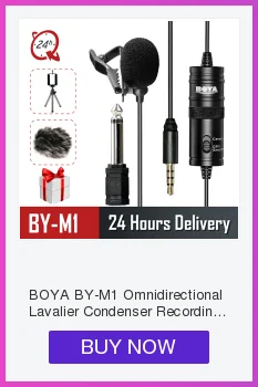 BOYA BY-WM6/BY-WM5/BY-WM8 UHF Беспроводная микрофонная система всенаправленный петличный микрофон для ENG EFP DV CAMEAR DSLR