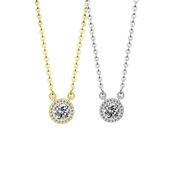 

10pcs/lot Round Crystal Arrow Necklace For Women AAA+ CZ Bijoux Stainless Steel Engagement Necklace Pendant Jewelry For Lady