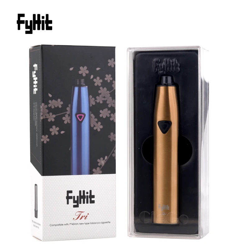 

CIGGO Vape FyHit Tri Dry Herb 2200mah Heat Not Burn Up Electronic Cigarette Compatibility With ICOS Stick Vaporizer Vape Pen