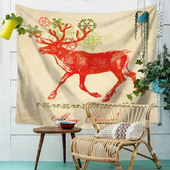 

Elk Dream Wall Tapestry Cloth Wall Hanging Beach Towel Tapestry Decor Polyester Curtains Plus Long Table Cover