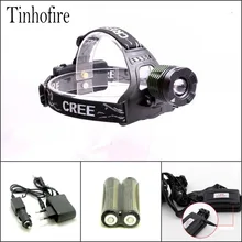 2000 люмен CREE XML T6 светодиодный фонарь фара фонарь для рыбалки, кемпинга, Велосипеды свет 2x18650 Батарея