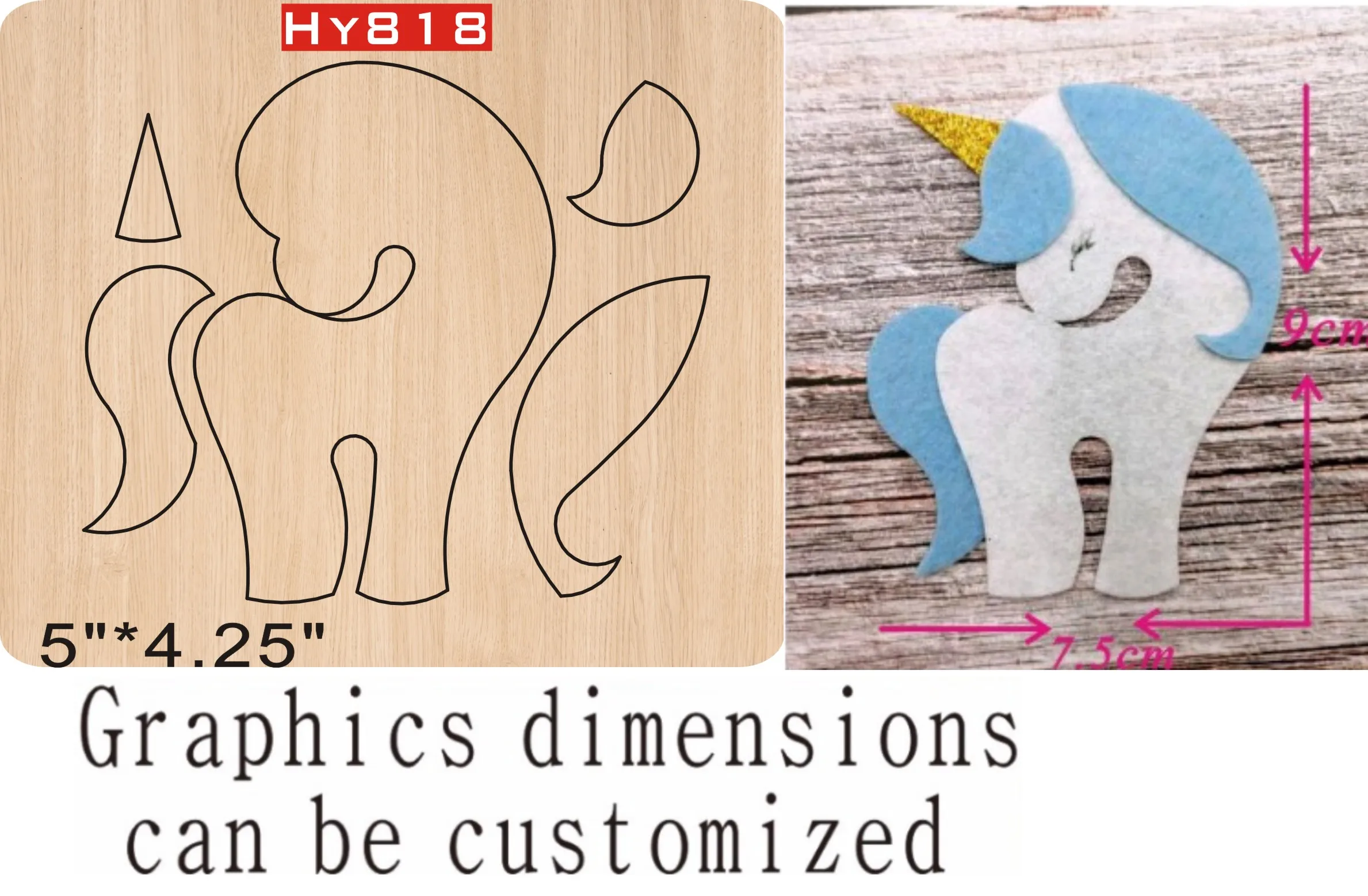 

unicorn cutting dies 2019 die cut & wooden dies Suitable for common die cutting machines on the market