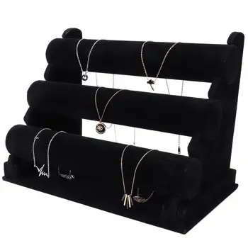 

1pc High Quality Vintage 3 Tier Chain Watch Bracelet Bangle Watch Display Stand Holder T-Bar Rack Jewelry Storage Organizer a