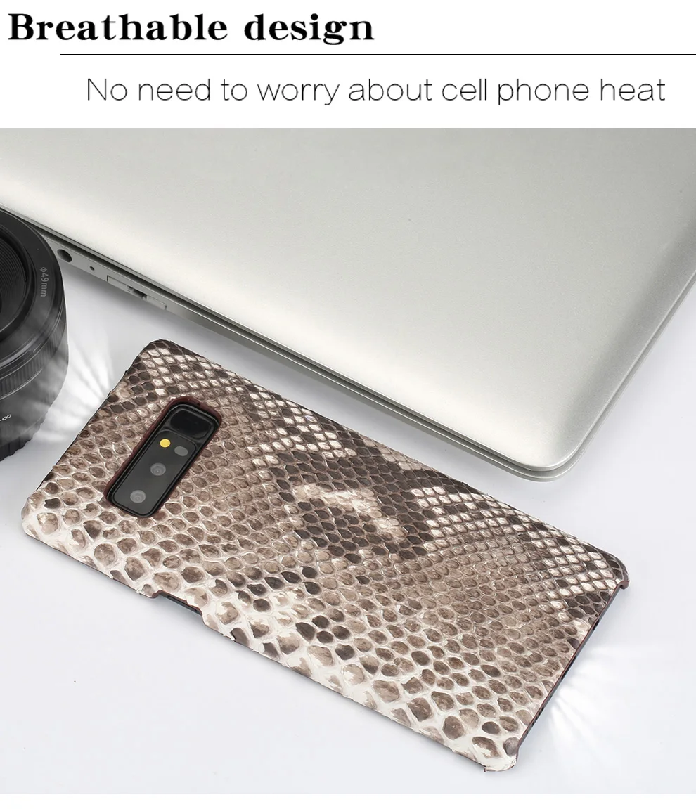 Cases para Samsung Artesanal de Luxo Capa de Couro Case de Telefone de Pele Galaxy Case Genuíno Python Verdadeiro On7 6 de luxo caso capa de Couro Genuíno
