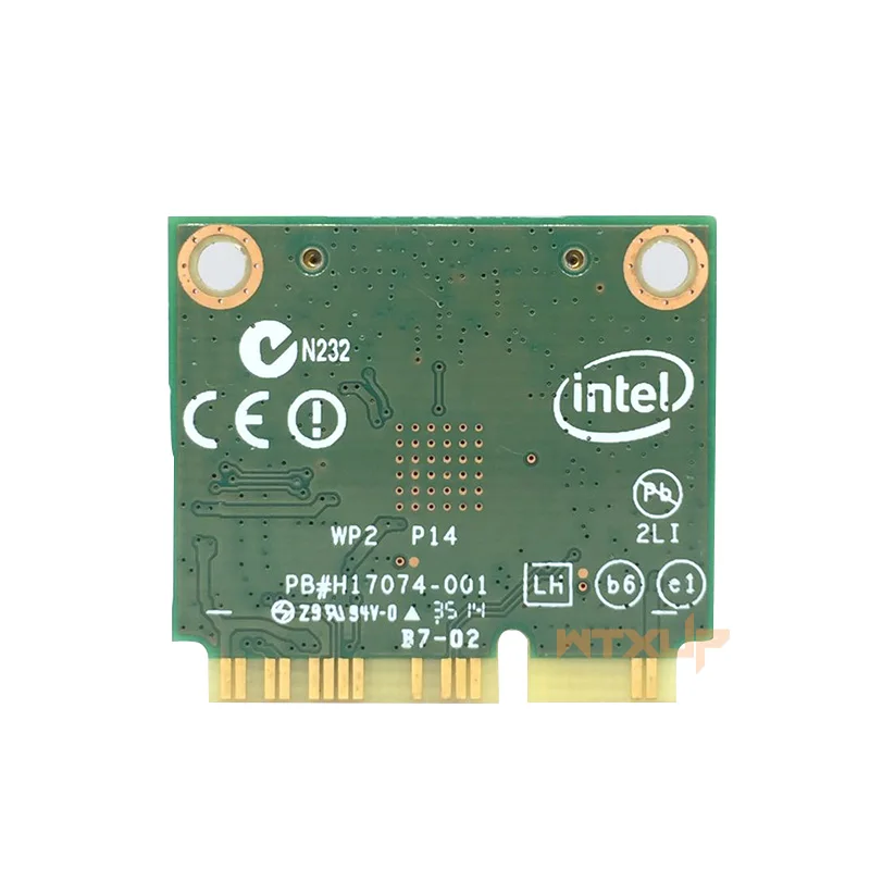 WTXUP 802.11ac для Intel wireless-AC 7260 7260HMW wifi+ BT 4,0 Bluetooth адаптер mini PCI-E 867 Мбит/с 7260AC 2x2 WiFi Wlan карта