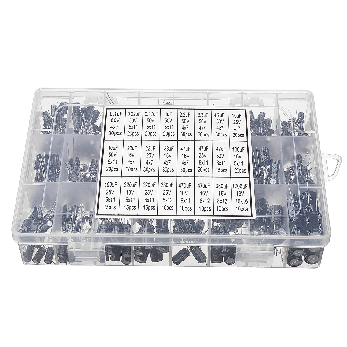 Buy 500Pcs 0.1UF 1000UF Aluminum Electrolytic