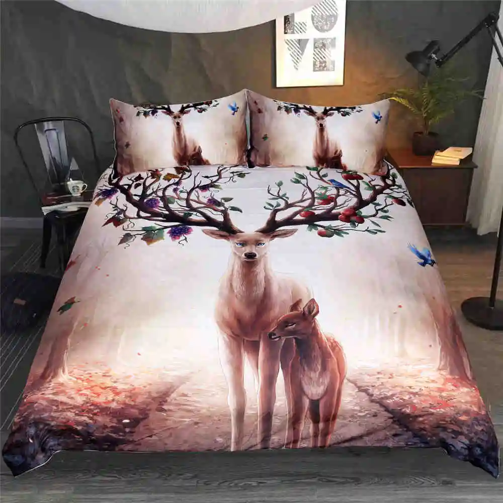LOVINSUNSHINE утешитель постельных принадлежностей King комплект постельного белья размера Queen Wolf животные 3d цифровое одеяло с принтом крышка AB#68 - Цвет: style8