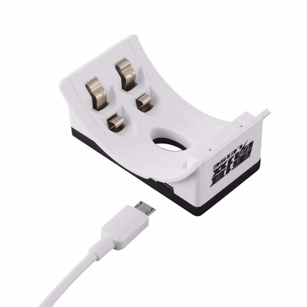 

LEISE 2 Slots Smart USB Battery Charger with LED Indicator Battery Charger Charging for AA & AAA Ni-MH Rechargeable Batteries