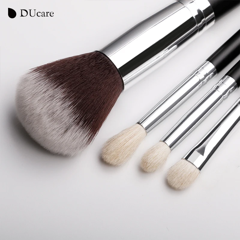 Pincéis de Maquiagem Escova com Bolsa Ducare Novo Conjunto Profissional Cabelo Sintético Cabra Kit Cosméticos Maquiagem Frete Grátis 15 Pçs 6 Ducare novo 15 pçs pincéis de maquiagem