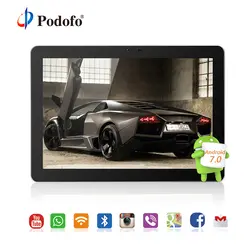 Podofo 10,1 "Android 7,0 подголовник автомобиля мониторы HD ips сенсорный экран 1920*1080 4 г Wi Fi задняя фронтальная камера игры USB/SD/HDMI/IR/FM