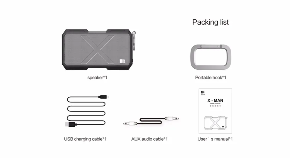 Nillkin зарядное устройство Портативный водостойкий Bluetooth динамик открытый беспроводной динамик power Bank для iPhone Xiaomi музыкальный плеер