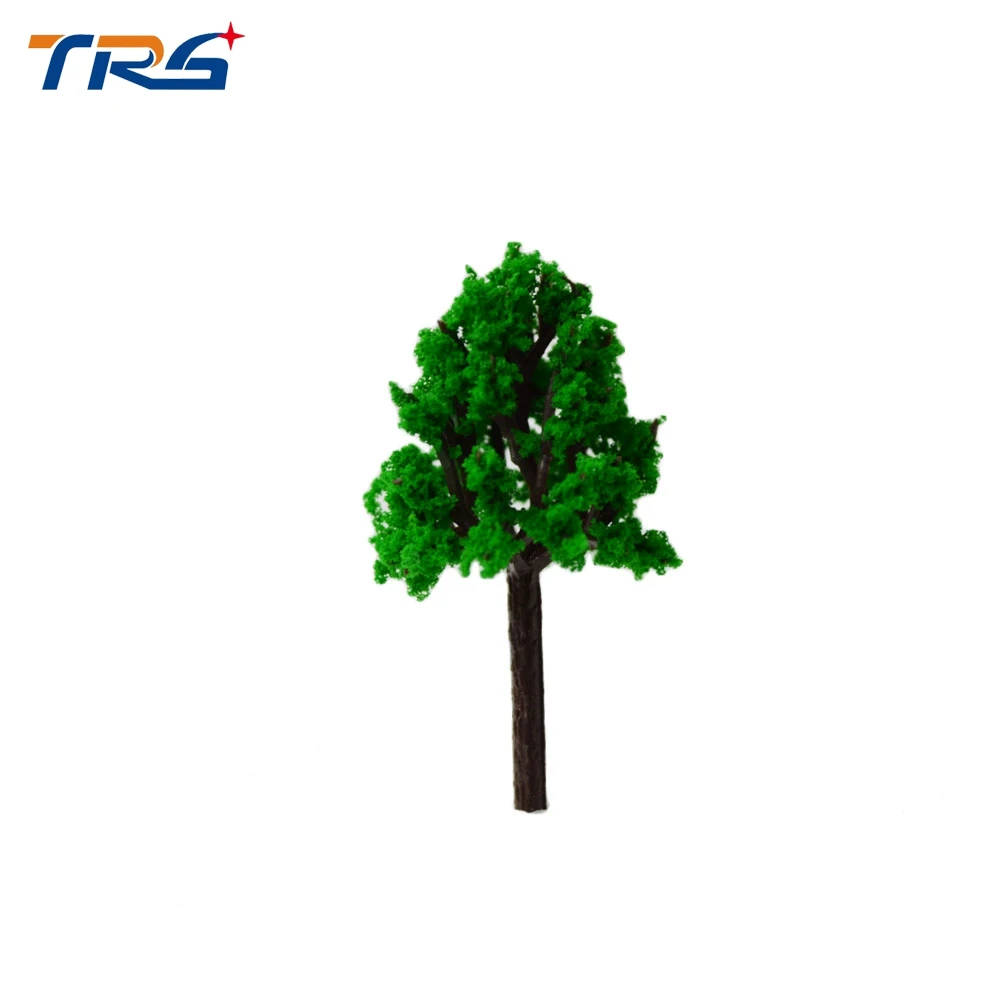 

100pcs roadside model tree 30mm mimiature plastic tree model for model train secenery layout