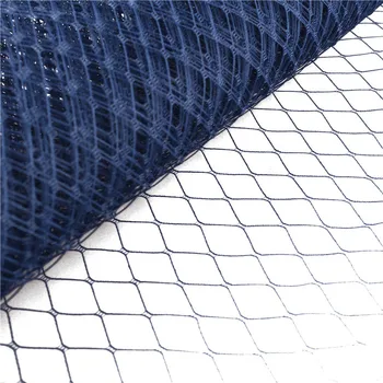 

10"/25 cm width Navy birdcage veils fascinators bridal hair accessories Vintage headwear Millinery hats material 10yards/lot