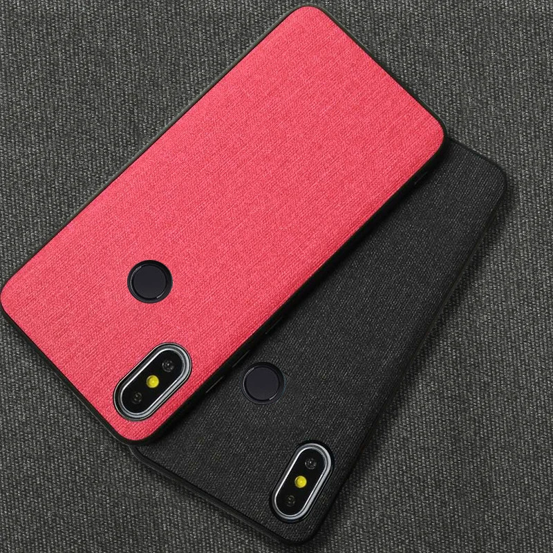 

Luxury Cloth texture phone case For xiaomi redmi note 5 Global Business style Soft TPU+PC soft cover for redmi note 5 case note5
