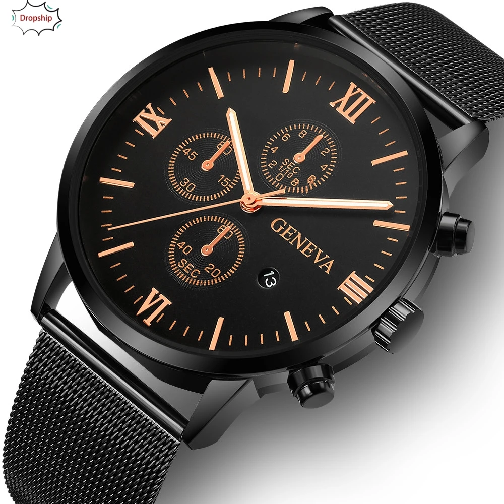 

OTOKY MenWatch Fashion Stainless Steel Men Military Sport Analog Quartz Wrist Watch With Calendar Business WatchDropShipingAug13