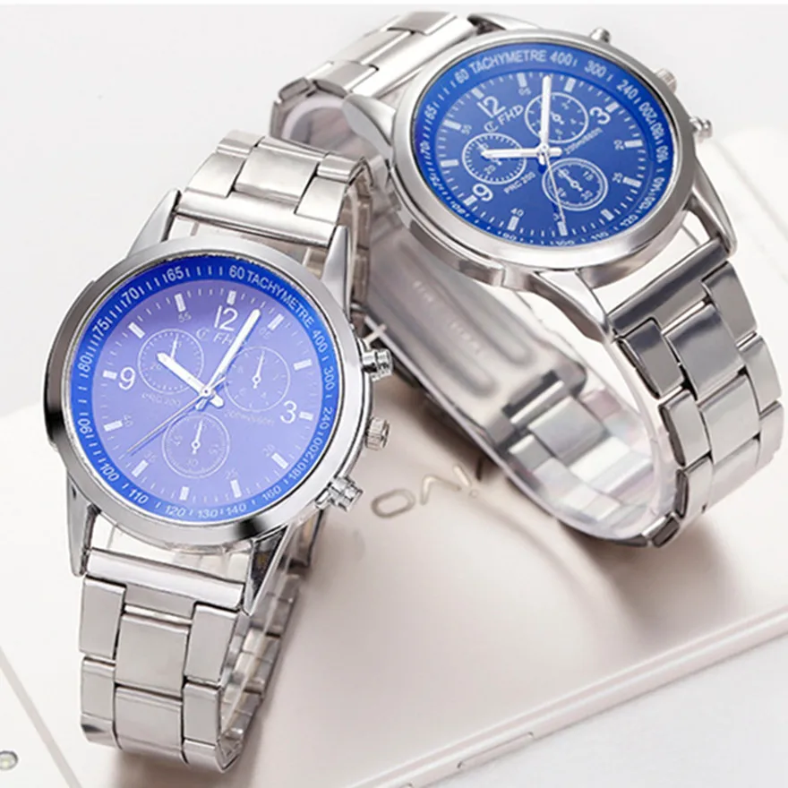 Новинка 2018 модные деловые повседневные часы Роскошные мужские наручные из
