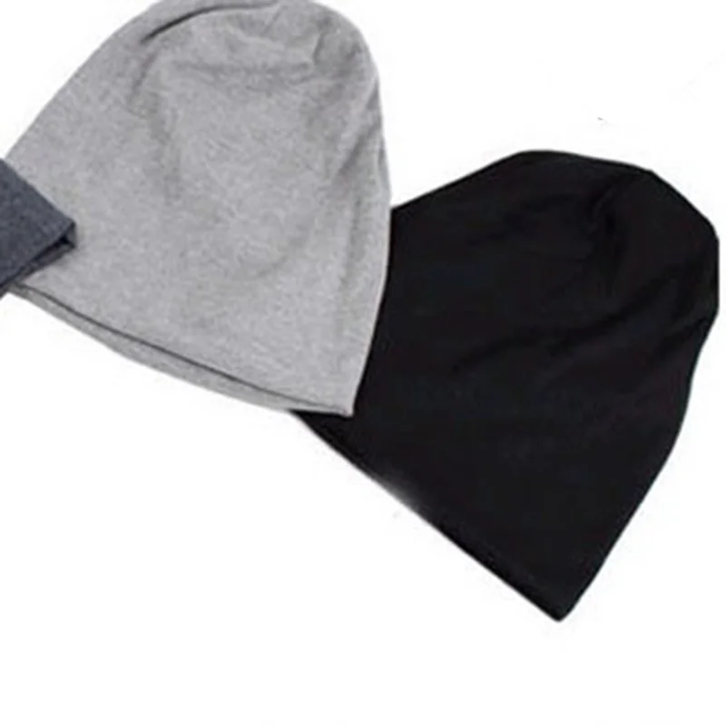 Для женщин хлопок шляпа стиль и осень зима может теплые модные женские Одежда Аксессуары однотонные черные теплые шапки повседневное