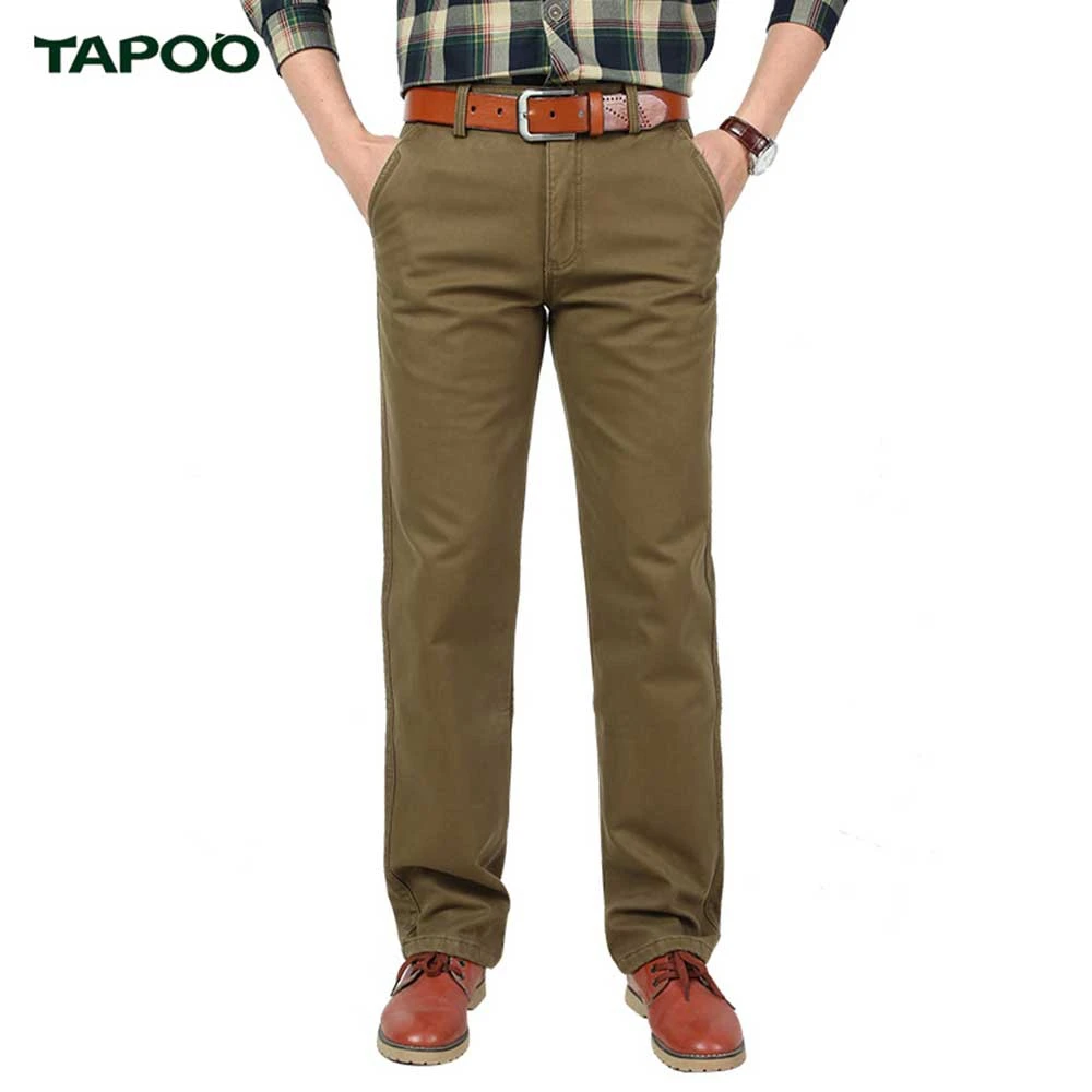 TAPOO Brand Clothing Stretch Mens Pants Casual Business