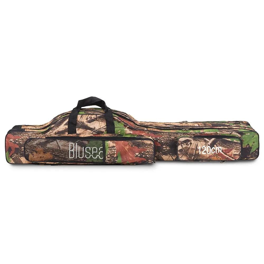 Bolsa de Vara de Pesca Carretel de Vara de Pesca Bolsa de Pesca Bolsa de Armazenamento Blusea 3 Camadas Portátil Dobrável 120 cm - 150 Mod. 1279044 9 Bolsas de pesca