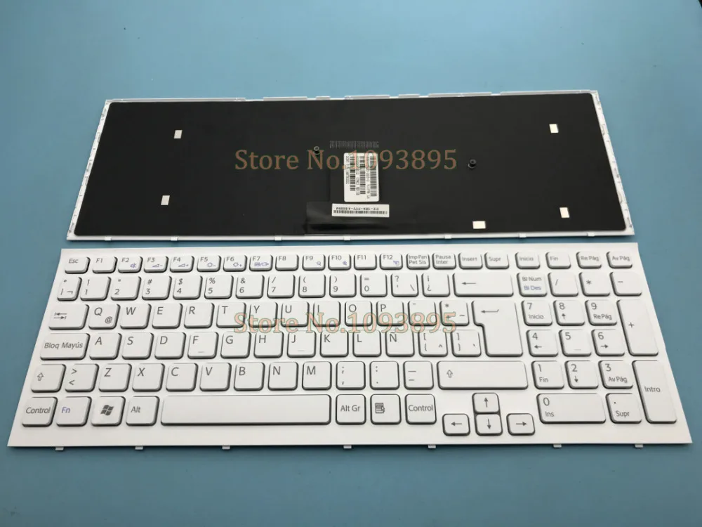 

NEW Latin Spanish Keyboard for SONY Vaio VPCEB4M1E VPCEB3A4E VPC-EB VPCEB VPC EB pcg-71211v Latin Keyboard White With Frame