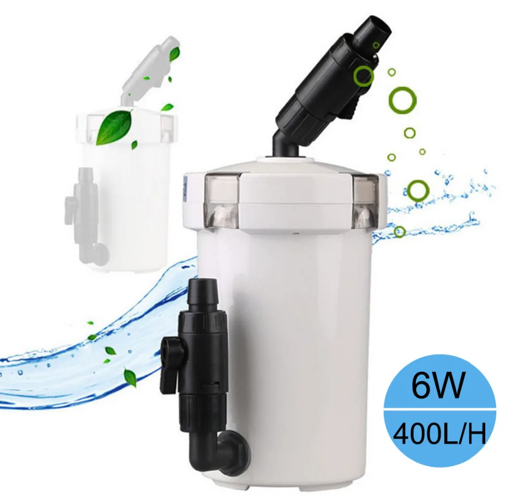 Аквариум фильтр ультра-тихий Внешний ведро HW-602B HW-603B Fish Tank Водяной насос 6 Вт 220 В |