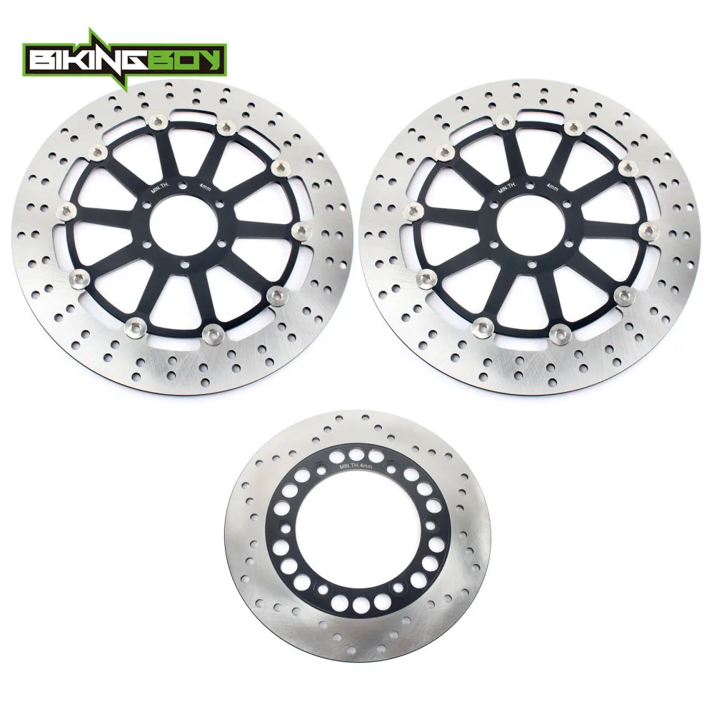 

BIKINGBOY Front Rear Brake Discs Disks Rotors For Ducati 888 SP4 SP5 SPO SPS SPV Desmo Quattro Super Bike Strada 900 Monster