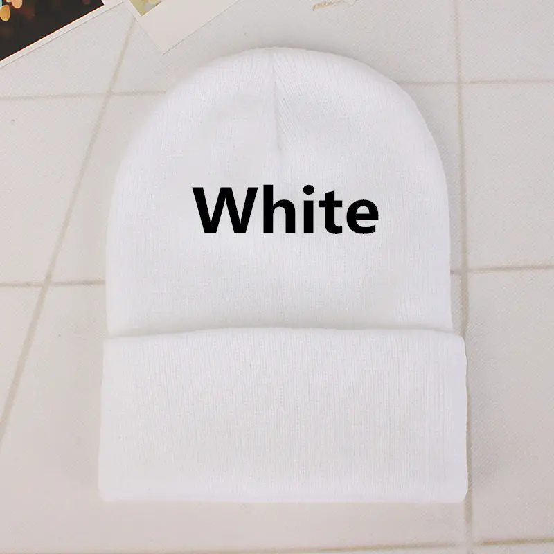 DIY design Accepts One Winter Beanie 24 Colors Hats Printing Your Own Logo Customized Fashion Warm Cap Unisex Elasticity Knit