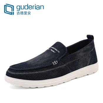 

GUDERIAN New Men Casual Shoes 2019 Canvas Shoes Men Breathable Flat Shoes Men Comfortable Slip-On Mens Loafers Alpargatas Hombre