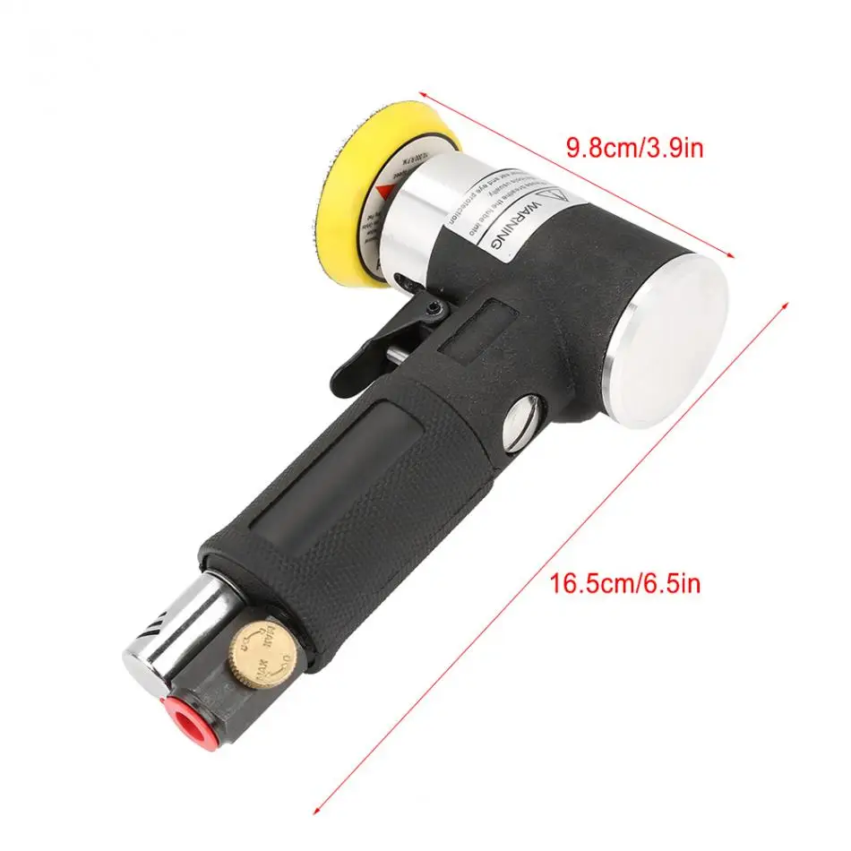 Пневматический угловой шлифовальный станок пневматическая шлифовальная полировальная машинка 90 градусов мини с 2 дюйма 3 дюйма шлифовальные колодки для аппаратного обеспечения AT-1502 16000 об/мин