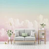 Custom Mural Wallpaper 3D Pink Sky Clouds Wall Painting Living Room Girls Bedroom Background Wall Decor Modern Simple Wallpapers ► Photo 3/6