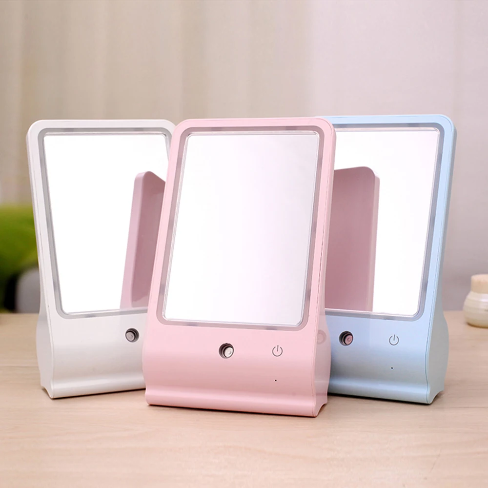 Портативная светодиодная USB свет косметическое зеркало для макияжа с нано-спрей распылитель нано для лица увлажнитель воздуха для офиса дома Применение