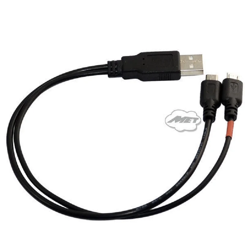 Danspeed 30 см 1ft USB 2.0 A мужской двойной Micro B Мужской синхронизации данных Мощность Зарядное устройство сплиттер Y адаптер кабель